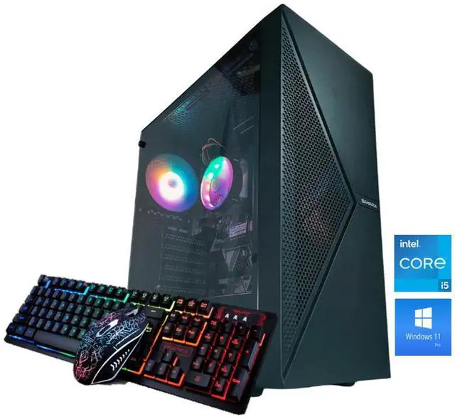 Main image of Odyssey Sahara V1 Custom Built PC, RGB Intel Core i5-8500 upto 4.1GHz, 16GB DDR4 RAM, 1TB NVMe SSD, Wi-Fi BT Windows 11 Pro