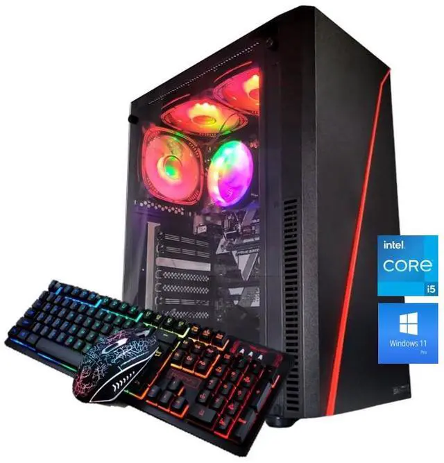 Main image of Odyssey Sahara R1 Custom Built PC, RGB Intel Core i5-8500 upto 4.1GHz, 16GB DDR4 RAM, 1TB NVMe SSD, Wi-Fi BT Windows 11 Pro