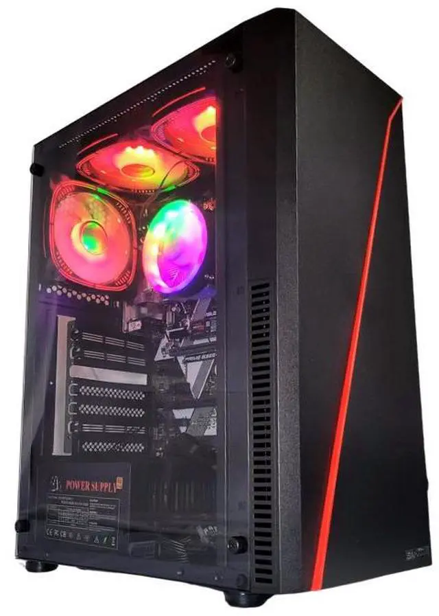 Alt view image 5 of 6 - Odyssey Sahara R1 Custom Built PC, RGB Intel Core i5-8500 upto 4.1GHz, 16GB DDR4 RAM, 1TB NVMe SSD, Wi-Fi BT Windows 11 Pro