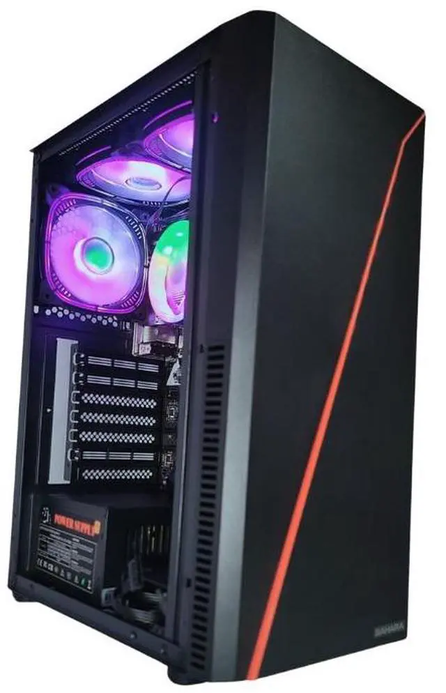 Alt view image 2 of 6 - Odyssey Sahara R1 Custom Built PC, RGB Intel Core i5-8500 upto 4.1GHz, 16GB DDR4 RAM, 1TB NVMe SSD, Wi-Fi BT Windows 11 Pro