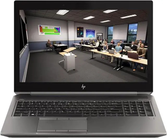 Main image of HP ZBook 15 G6 15.6" 1920X1080 FHD Mobile Workstation PC, Intel Core i7 9th Gen i7-9850H 2.6GHz, 32GB DDR4 RAM, 1TB NVMe SSD, NVIDIA Quadro T1000, Windows 11 Pro Grade B