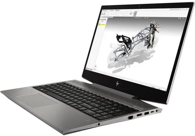 Alt view image 3 of 7 - HP ZBook 15v G5 15.6" 1920x1080 FHD IPS Touchscreen Workstation PC, Intel Core i7-8750H 2.2GHz, 32GB DDR4 RAM, 1TB NVMe SSD, Quadro P600, CAM, Windows 11 Pro Grade A