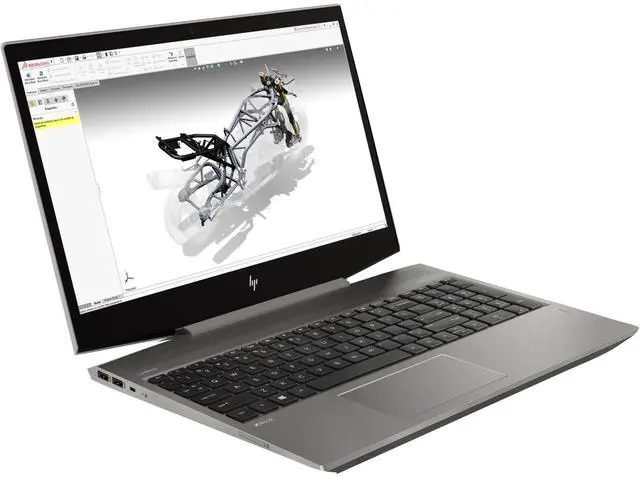 Alt view image 2 of 7 - HP ZBook 15v G5 15.6" 1920x1080 FHD IPS Touchscreen Workstation PC, Intel Core i7-8750H 2.2GHz, 32GB DDR4 RAM, 1TB NVMe SSD, Quadro P600, CAM, Windows 11 Pro Grade A