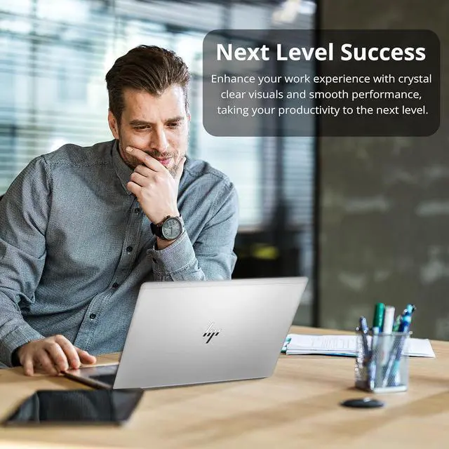 Alt view image 7 of 7 - HP EliteBook 640 G9 14" 1920x1080 FHD Business Laptop, Intel Core i5-1245U, 32GB RAM, 512GB NVMe SSD, Cam, Wi-Fi 6E, Windows 11 Pro, Silver Grade B