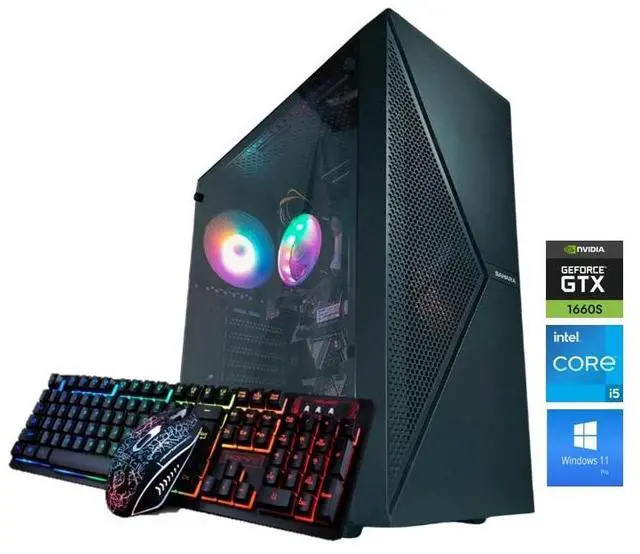 Main image of Odyssey Sahara V1 Custom Gaming PC, RGB Intel Core i5-8500 upto 4.1GHz, 16GB DDR4 RAM, 1TB NVMe SSD, GeForce GTX 1660S, Wi-Fi BT Windows 11 Pro