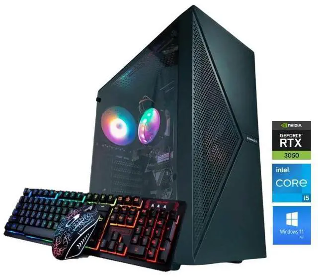 Main image of Odyssey Sahara V1 Custom Gaming PC, RGB Intel Core i5-8500 upto 4.1GHz, 16GB DDR4 RAM, 1TB NVMe SSD, GeForce RTX 3050, Wi-Fi BT Windows 11 Pro