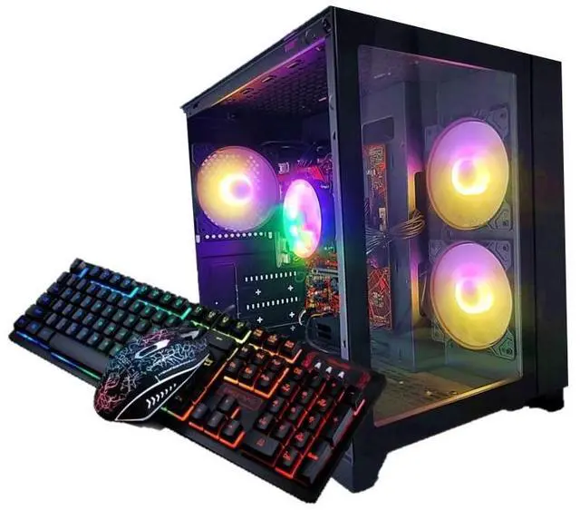 Main image of Odyssey Vesta V2 Custom Workstation PC, RGB LED Fans, Intel Core i5-10400F upto 4.3GHz, 16GB DDR4 RAM, 1TB SSD, Wi-Fi BT Windows 11 Pro