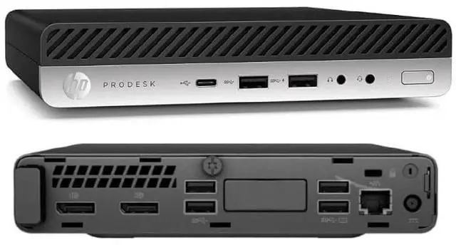 Alt view image 3 of 4 - HP ProDesk 600 G5 Mini PC | Intel Core i7-9700T | 16GB RAM | 512GB NVMe | Built in AX210 Wi-Fi BT | Windows 11 Pro Grade A