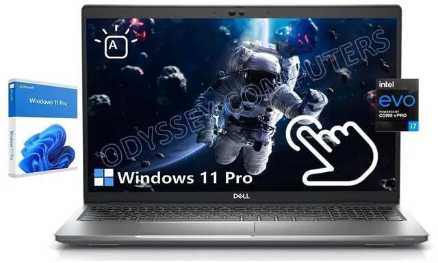 Main image of Dell Latitude 5530 15.6" 1920x1080 FHD Touchscreen Business Laptop, Intel Core i7-1265U 10 cores upto 4.8GHz, 32GB DDR4 RAM, 512GB NVMe SSD, Windows 11 Pro Sliver Grade B