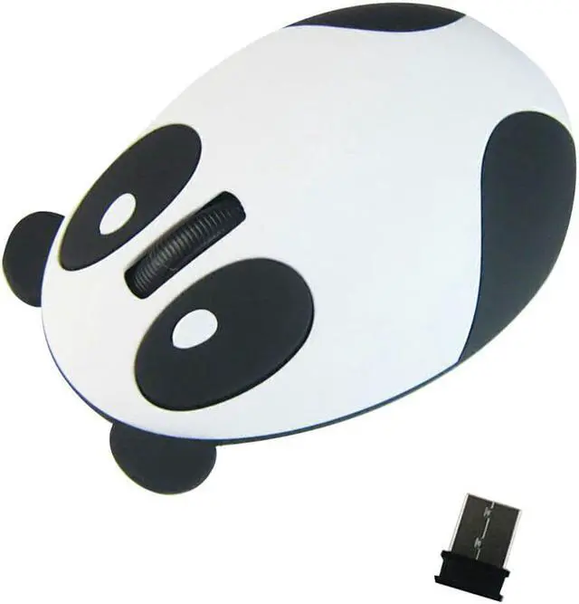 Alt view image 2 of 4 - CHUYI 2.4G Wireless Optical Mouse Rechargable Cute Panda Computer Mause USB Charging Gaming Mice For PC Laptop Kids Gifts