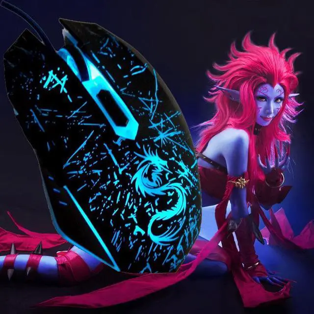 Alt view image 2 of 6 - USB Optical Wired Game Mouse Gamer Games Gaming Mouse Mice Bloody X7 Ranton for Computer PC Laptop Dota 2 LOL Deathadder