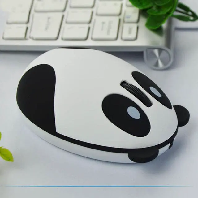 Alt view image 3 of 4 - CHUYI 2.4G Wireless Optical Mouse Rechargable Cute Panda Computer Mause USB Charging Gaming Mice For PC Laptop Kids Gifts