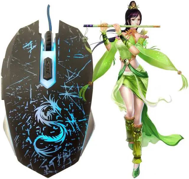 Alt view image 4 of 6 - USB Optical Wired Game Mouse Gamer Games Gaming Mouse Mice Bloody X7 Ranton for Computer PC Laptop Dota 2 LOL Deathadder