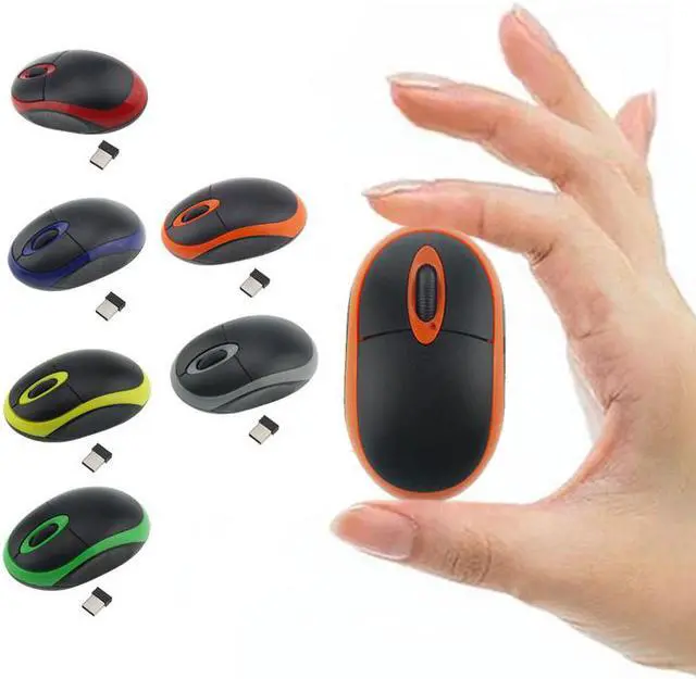 Main image of 2.4G Wireless Mouse Mini Cordless Optical Mice For Computer Laptop Notebook(black/orange)