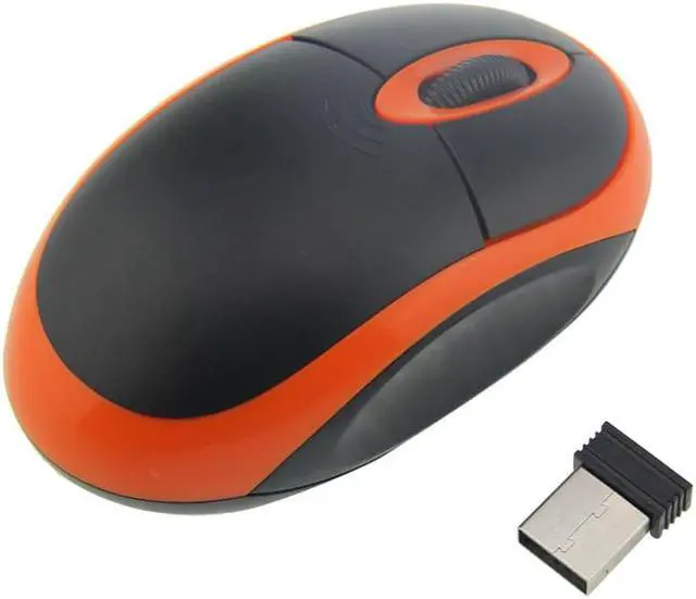 Alt view image 3 of 6 - 2.4G Wireless Mouse Mini Cordless Optical Mice For Computer Laptop Notebook(black/orange)
