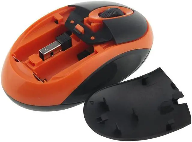 Alt view image 6 of 6 - 2.4G Wireless Mouse Mini Cordless Optical Mice For Computer Laptop Notebook(black/orange)