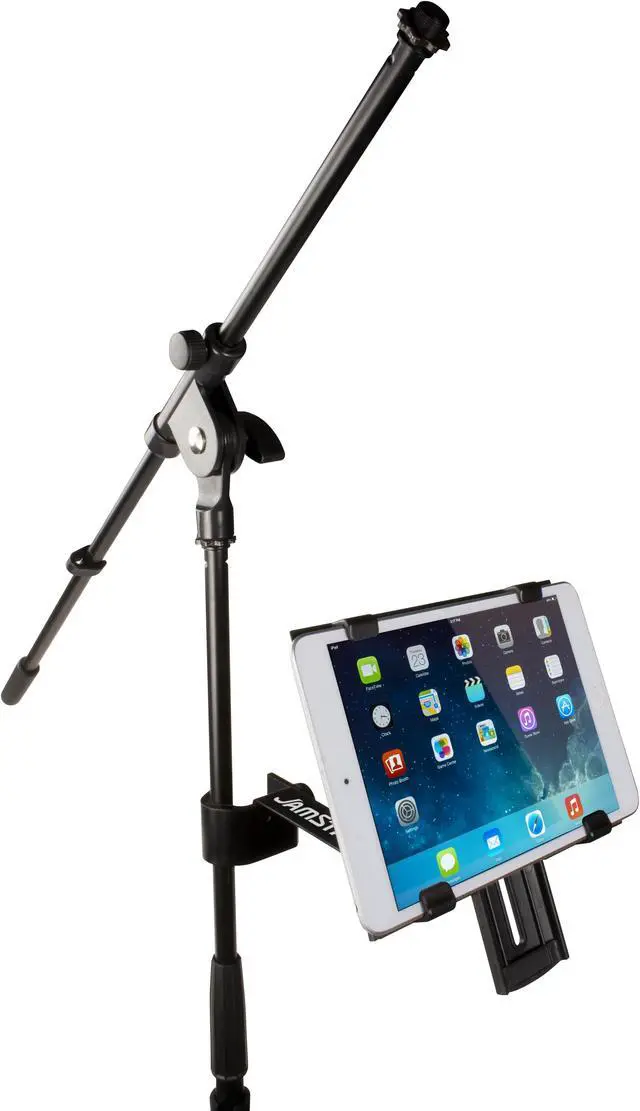 Alt view image 3 of 14 - Ultimate Support JS-MNT101 Universal Holder for iPads and iPad mini, 5.5" Extension Bar Length