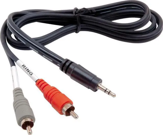 Alt view image 3 of 19 - 3 Ft 1/8 Stereo (M) to Left and Right RCA (M) RCA to 1/8 Cable