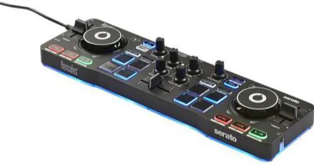 Main image of Hercules DJCONTROL STARLIGHT Compact DJ Controller w/Built-in Serato Sound Card