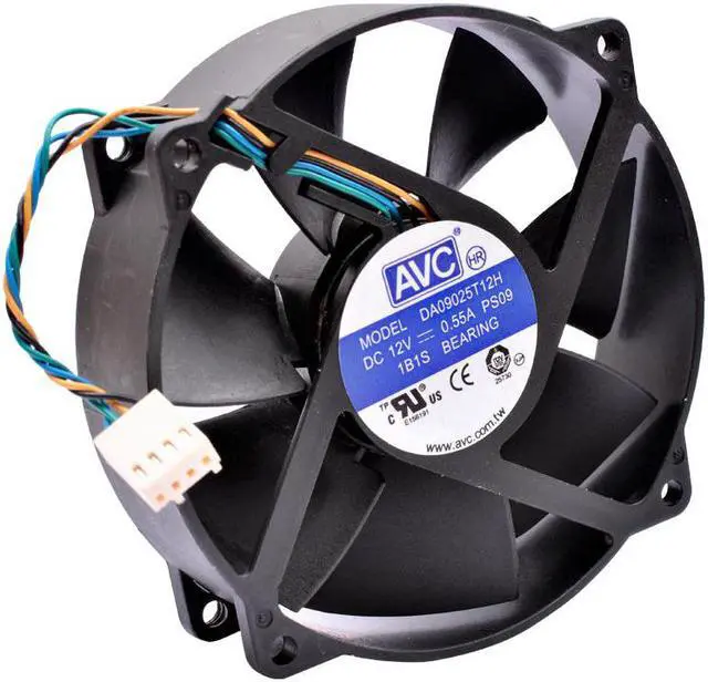 Main image of DA09025T12H hole pitch 71.5mm 8cm 9cm 92mm fan DC12V 0.55A ball bearing 4 lines pwm suitable for CPU cooler replacement fan