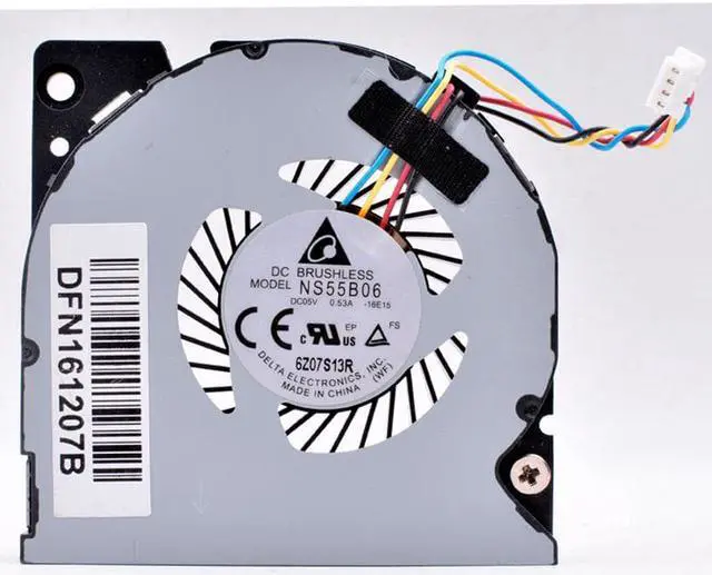 Alt view image 3 of 4 - NS55B06-16E15 DC05V 0.53A  DFN161022B 4 lines ultra-thin laptop cooling fan