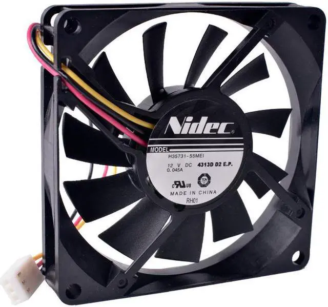 Main image of 80mm fan h35731-55mei 8015 80x80x15mm 12V 0.045a 8cm ultra-thin silent cooling fan.