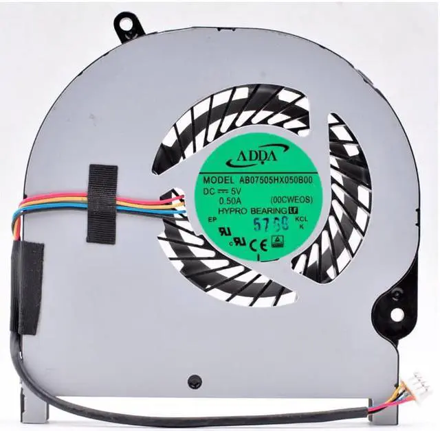 Alt view image 3 of 4 - AB07505HX050B00 DC5V 0.50A Toshiba notebook built-in CPU cooling fan