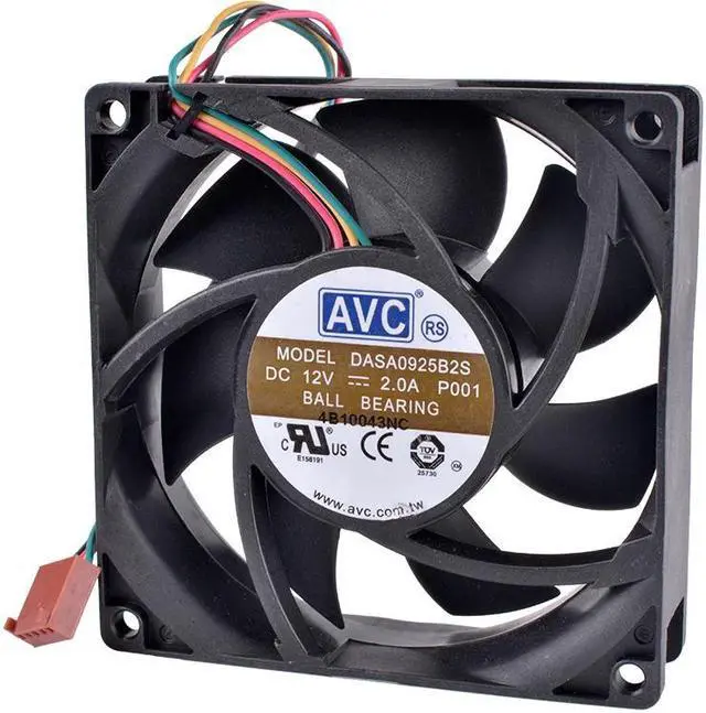 Alt view image 4 of 4 - DASA0925B2S 9cm 90mm 92mm 9025 9225 92x92x25mm 12V 2.0A Double ball bearing air volume server cooling fan