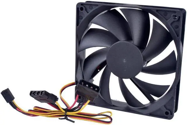 Alt view image 4 of 6 - 12cm 120mm cooling fan ANCHAOPU 120x120x25mm DC12V 0.10A 3 wires D type plug Quiet cooling fan for chassis and power supply