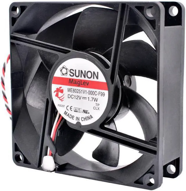 Main image of ME80251V1-000C-F99 8cm 80mm fan 80x80x25mm DC12V 1.7W 3 lines projector case cooling fan