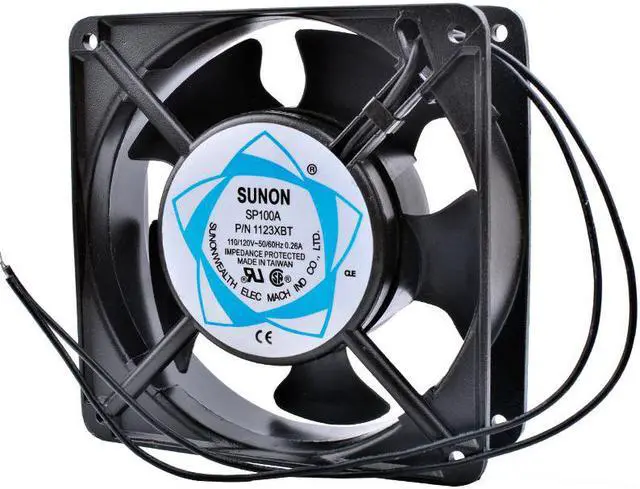 Alt view image 2 of 4 - SP100A P/N1123HBL HSL XBL 12cm 120mm fan 12038 110V Double ball bearing cabinet cooling fan