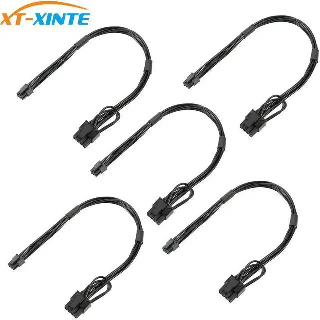 Main image of XT-XINTE 5PCS Mini 6pin to 8pin PCIe PCI-e  Cable for Apple Mac iMAC Pro G5 Tower Video Card Power Cable