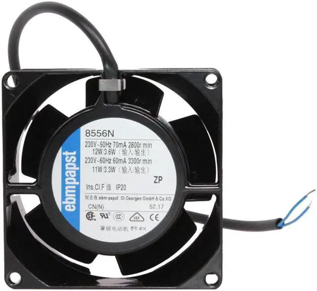 Main image of New and  8556N 8cm 8038 80x80x38mm 220V-230V Durable high temperature all-metal cooling fan axial fan