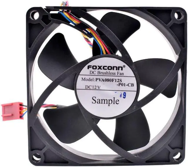 Alt view image 4 of 4 - Product PVA080F12S 8cm 8020 80x80x20mm 80mm fan DC12V 4 lines pwm computer chassis motherboard CPU cooling fan