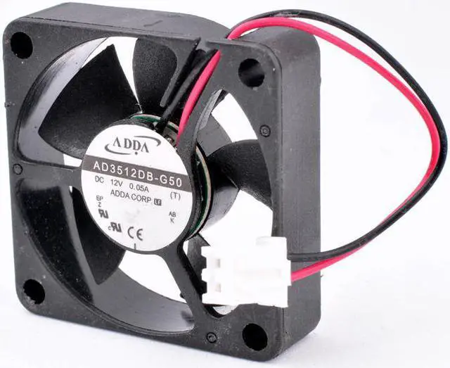 Alt view image 2 of 4 - AD3512DB-G50 3.5cm 35mm fan 35x35x10mm DC12V 0.05A 2 lines dual ball bearing ultra-quiet micro host cooling fan