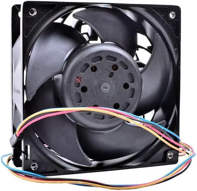 Alt view image 3 of 4 - PFB1248XHE 12038 12cm 48V 1.92A double ball bearing inverter server metal fan