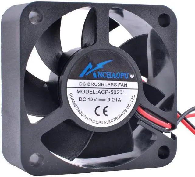 Main image of ACP-5020L 5cm 50mm 5020 12V 0.21A Hydraulic bearing large air volume 2pin cooling fan