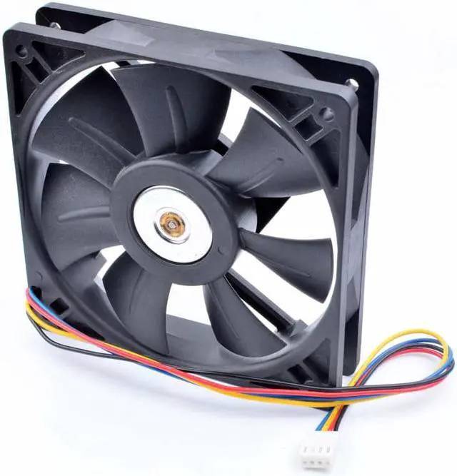 Alt view image 2 of 4 - New ANCHAOPU AFB1212SH 12cm 12025 120mm fan 12V 0.80A 4 lines 4pin high speed server computer chassis power cooling fan