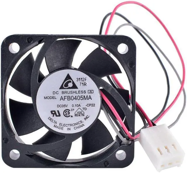 Alt view image 4 of 4 - AFB0405MA 4cm 40mm fan 4010 5V 0.10A  Double Ball Bearing 5V Cooling Fan