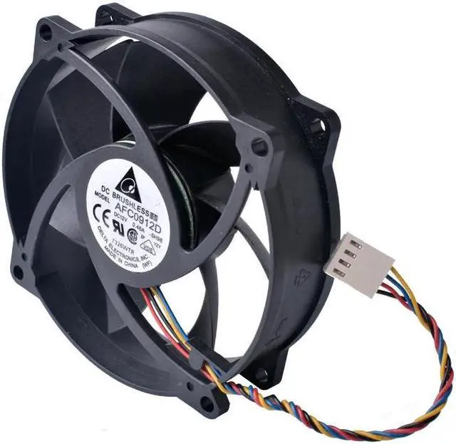Alt view image 5 of 5 - AFC0912D 90X90X25mm 12V 0.46A computer CPU cooler fan  4pin PWM speed adjusting cooling fan