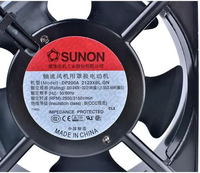 Alt view image 2 of 5 - DP200A2123XBL.GN2123XBT  12cm 120mm 12038 220V Metal AC cooling fan Cabinet fan