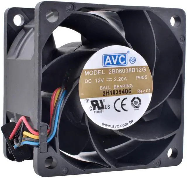 Main image of COOLING REVOLUTION DL180 G6 530748-001 2B06038B12G 6cm 60mm fan 60x60x38mm DC12V 2.20A large air volume server cooling fan