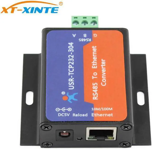 Main image of USR-TCP232-304 RS485 Serial to Ethernet Converter RS 485 to TCP/IP Ethernet Server Converter Module Support DHCP/DNS