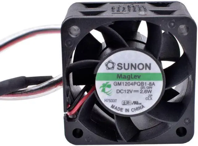 Alt view image 4 of 7 - GM1204PQB1-8A 4cm 40mm fan 4028 12V 2.6W Double ball bearing large air volume power supply cooling fan