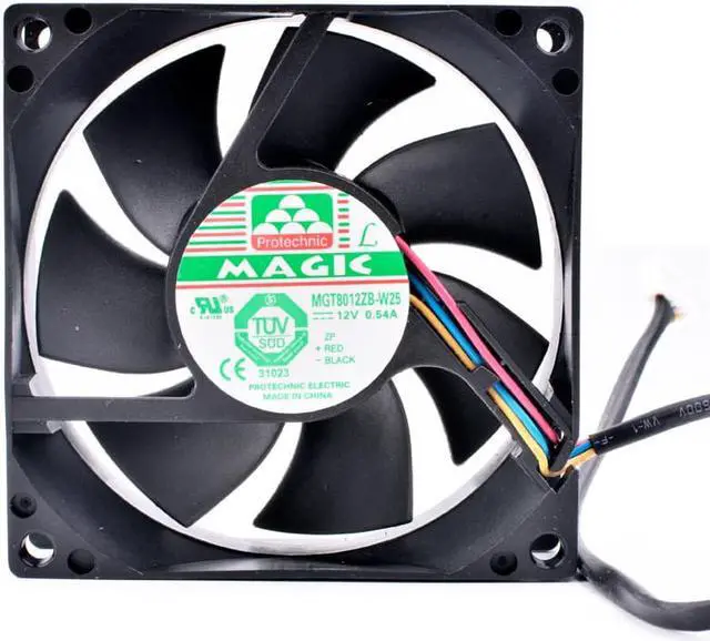 Alt view image 3 of 4 - MGT8012ZB-W25 8cm 8025 80mm fan 80x80x25mm DC12V 0.54A Server chassis power supply large air volume cooling fan