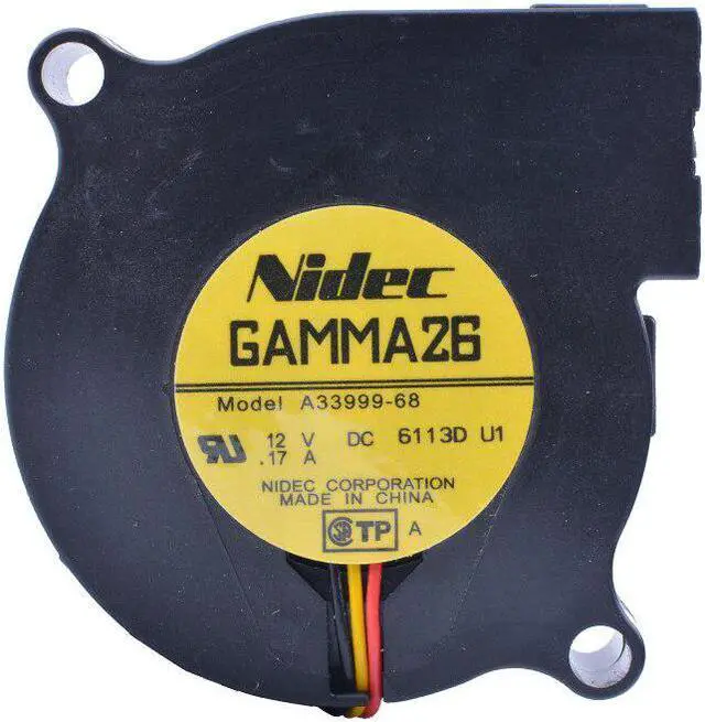 Alt view image 4 of 4 - New and  A33999-68 5015 50x50x15mm DC 12V 0.17A Centrifugal turbine blower fan