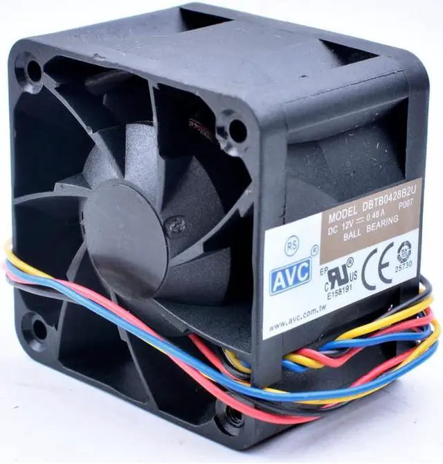 Alt view image 2 of 4 - DBTB0428B2U 4cm 4028 40x40x28mm DC12V 0.48A 4 lines server power supply large air volume cooling fan