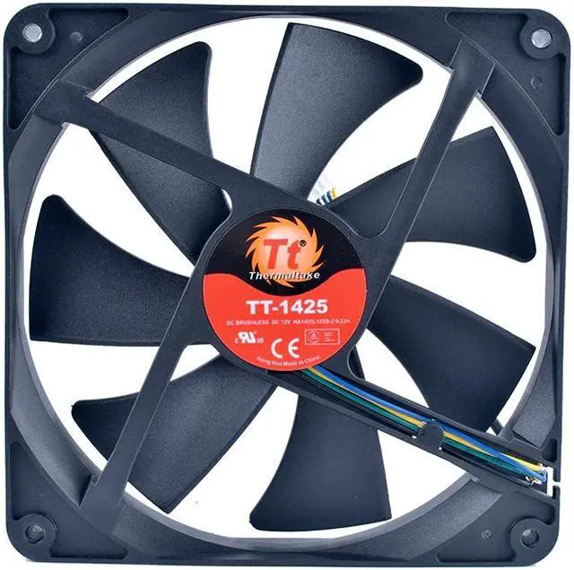 Alt view image 3 of 4 - COOLING REVOLUTION HA1425L12SB-Z 14025 14mm 140mm fan 140x140x25mm 12V 0.22A Double ball bearing quiet power CPU cooling fan