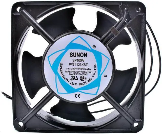 Alt view image 3 of 4 - SP100A P/N1123HBL HSL XBL 12cm 120mm fan 12038 110V Double ball bearing cabinet cooling fan