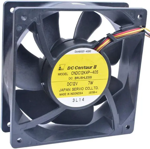 Alt view image 6 of 6 - CA06319-E001 CNDC12K4P-405 120mm 12cm fan 12038 120x120x38mm 12V 7W Quiet 4-line cooling fan for server